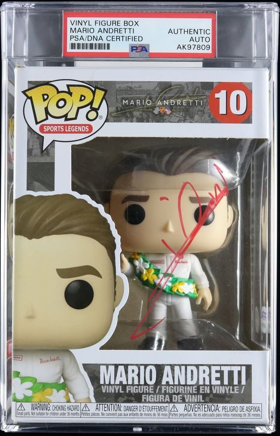 Mario Andretti Signed Funko Pop PSA/DNA NASCAR Authentic (1 of 2)