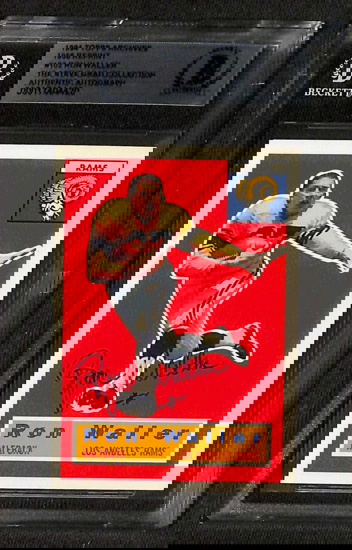 Ron Waller Los Angeles Rams Autographed 1994 Topps Archives Card Beckett Certified (1 of 1)