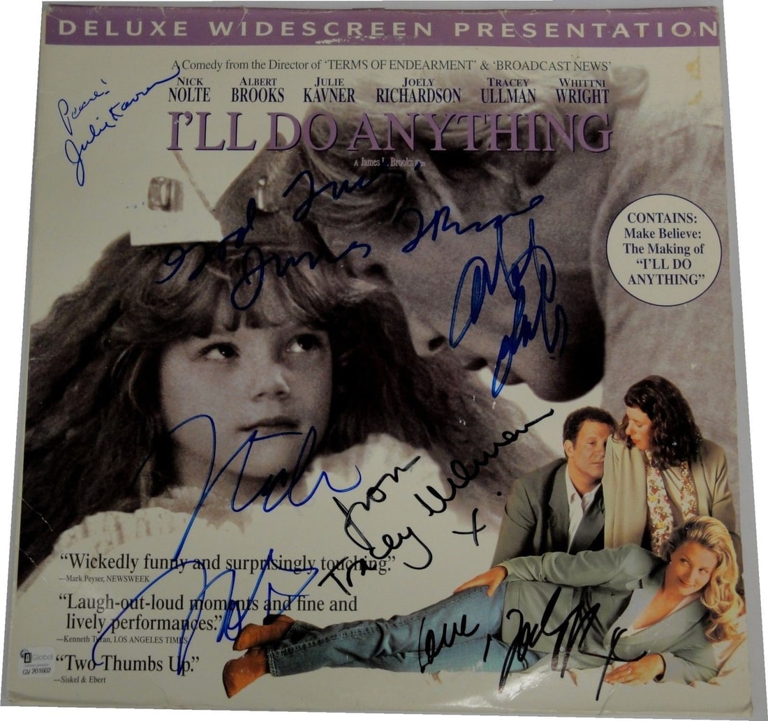 Nick Nolte Albert Brooks Tracey Ullman Signed Laser Disc Cover JSA Authenticated (1 of 3)