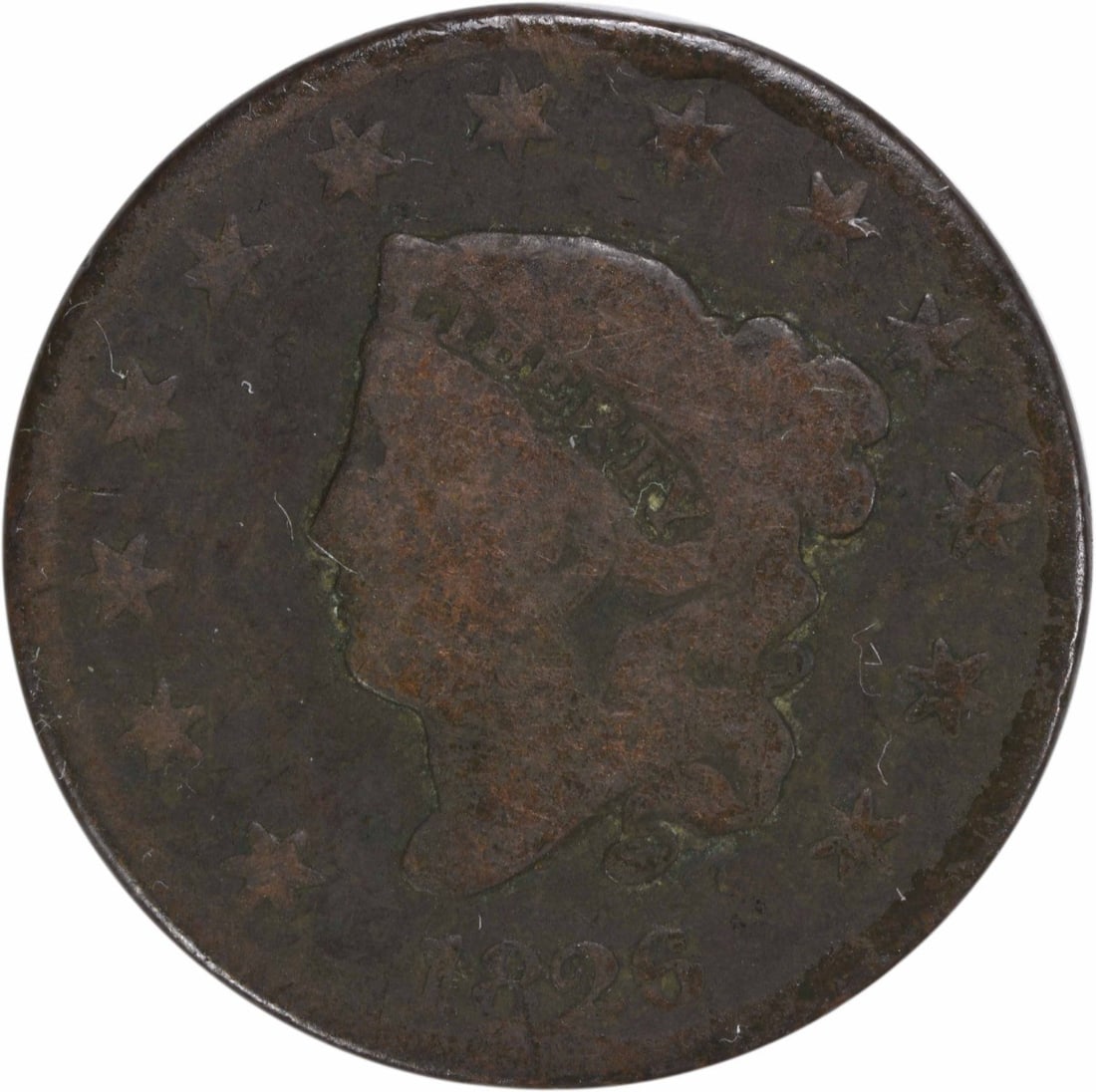 1826 Philadelphia Large Cent Coronet Head Copper Coin G Grade (1 of 2)