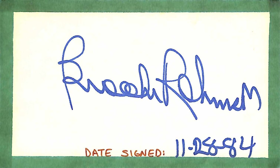 Brooks Robinson Signed 3x5 Index Card Beckett Certified HOF (1 of 1)