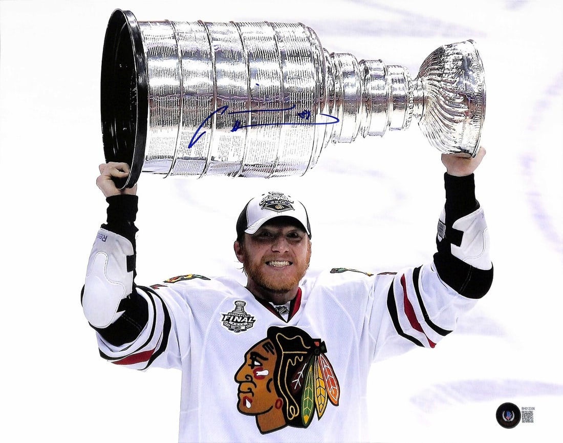 Marian Hossa Signed 11x14 Photo Chicago Blackhawks Beckett Certified (1 of 1)