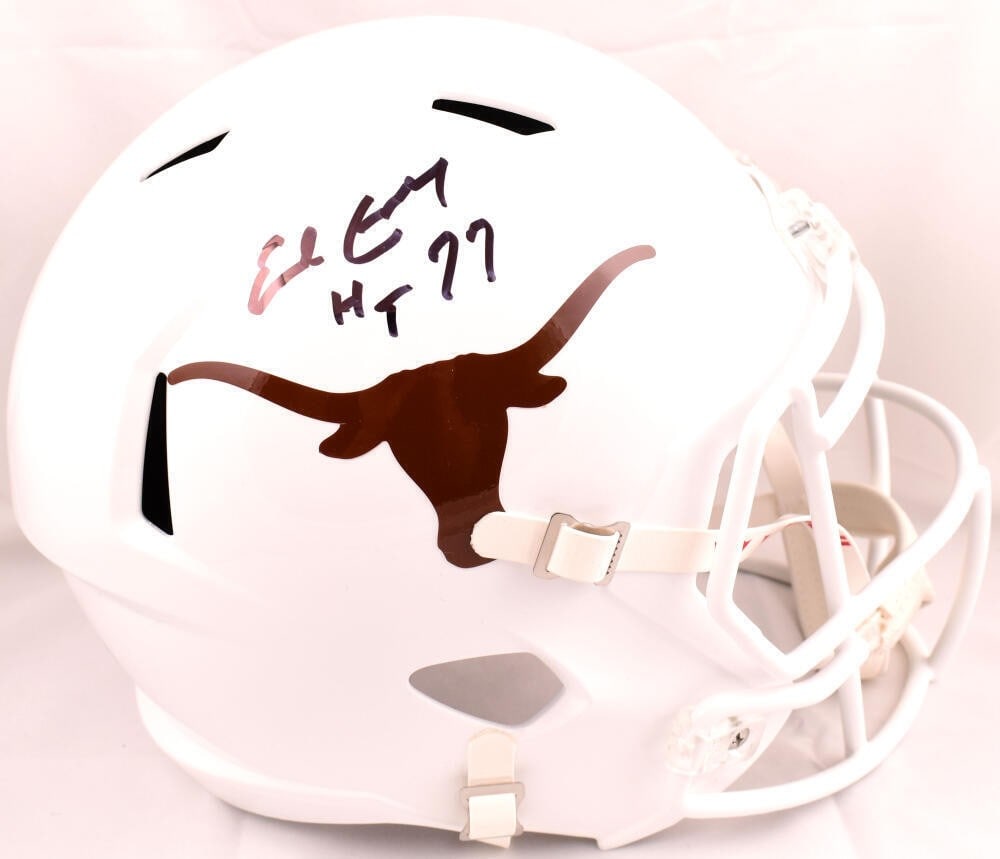 Earl Campbell Signed Texas Longhorns Full Size Helmet Beckett Authenticated (1 of 10)
