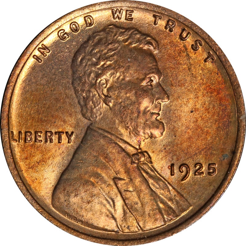 1925 Philadelphia Mint Lincoln Wheat Cent Copper Circulated (1 of 2)
