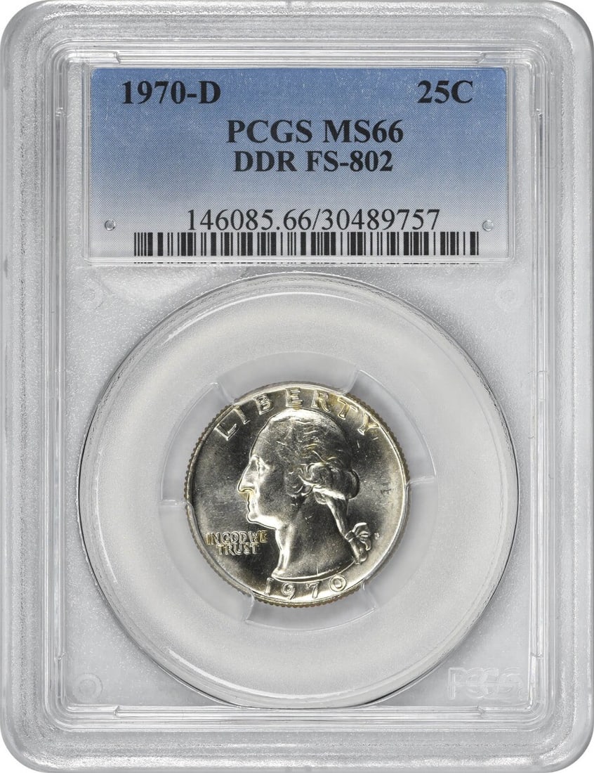 1970-D Washington Quarter MS66 PCGS Uncirculated Coin (1 of 2)