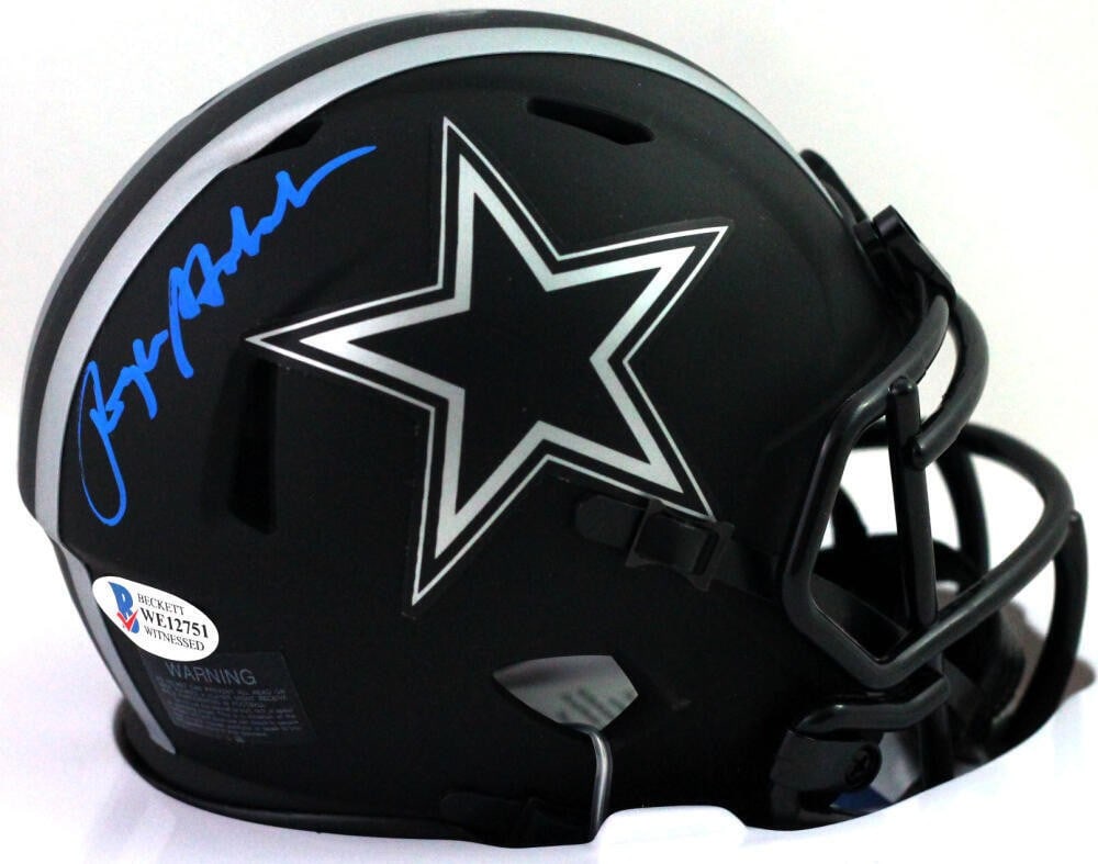Roger Staubach Autographed Dallas Cowboys Mini Helmet Beckett Authenticated (1 of 2)