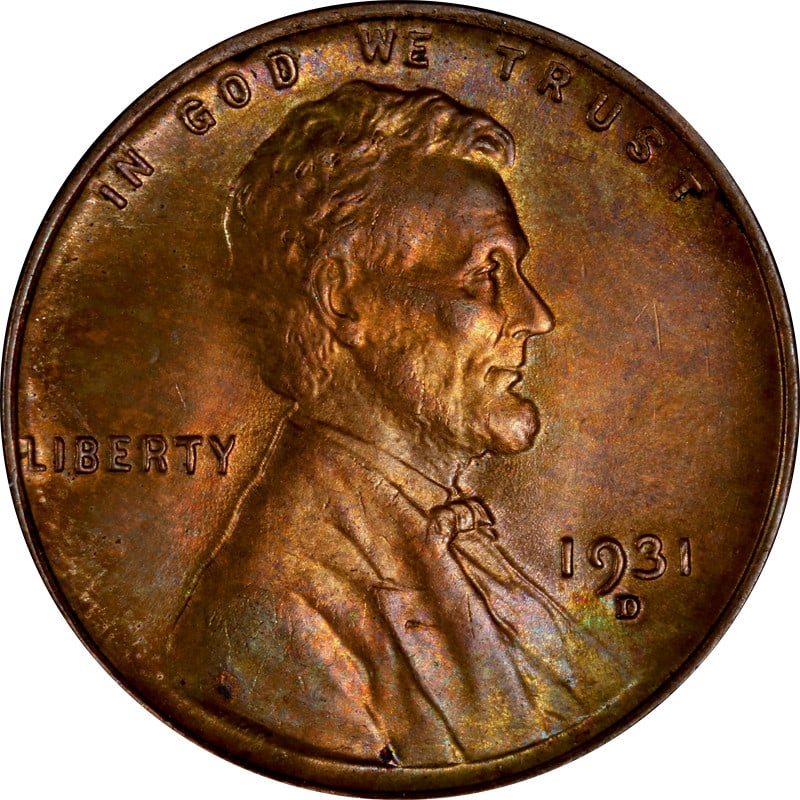 1931-D Lincoln Cent Copper Coin Circulated Uncertified (1 of 2)
