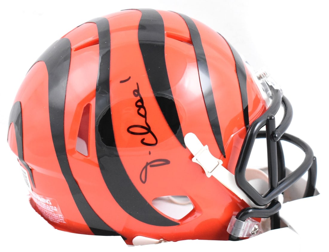Ja'Marr Chase Signed Cincinnati Bengals Mini Helmet Beckett Authenticated (1 of 3)