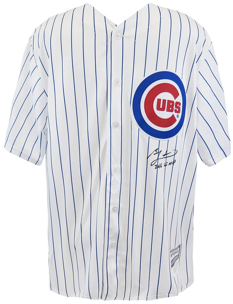 Ben Zobrist Signed Cubs Jersey 2016 WS MVP Majestic Replica (1 of 2)
