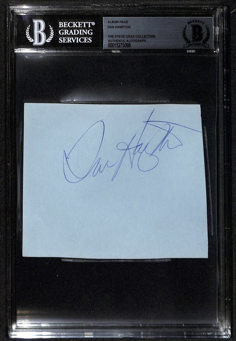 Dan Hampton Signed Album Page Chicago Bears Beckett Authenticated (1 of 1)
