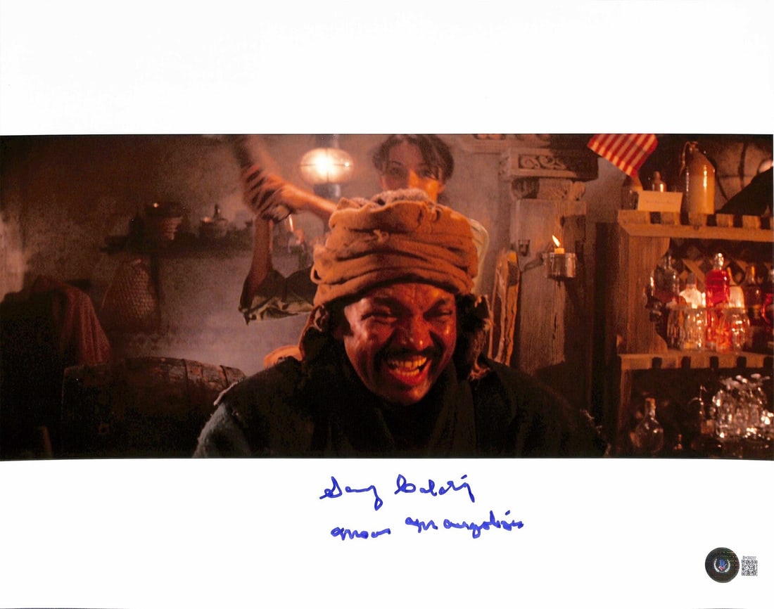 Sonny Caldinez Signed 11x14 Mean Mongolian Photo Indiana Jones Beckett (1 of 1)