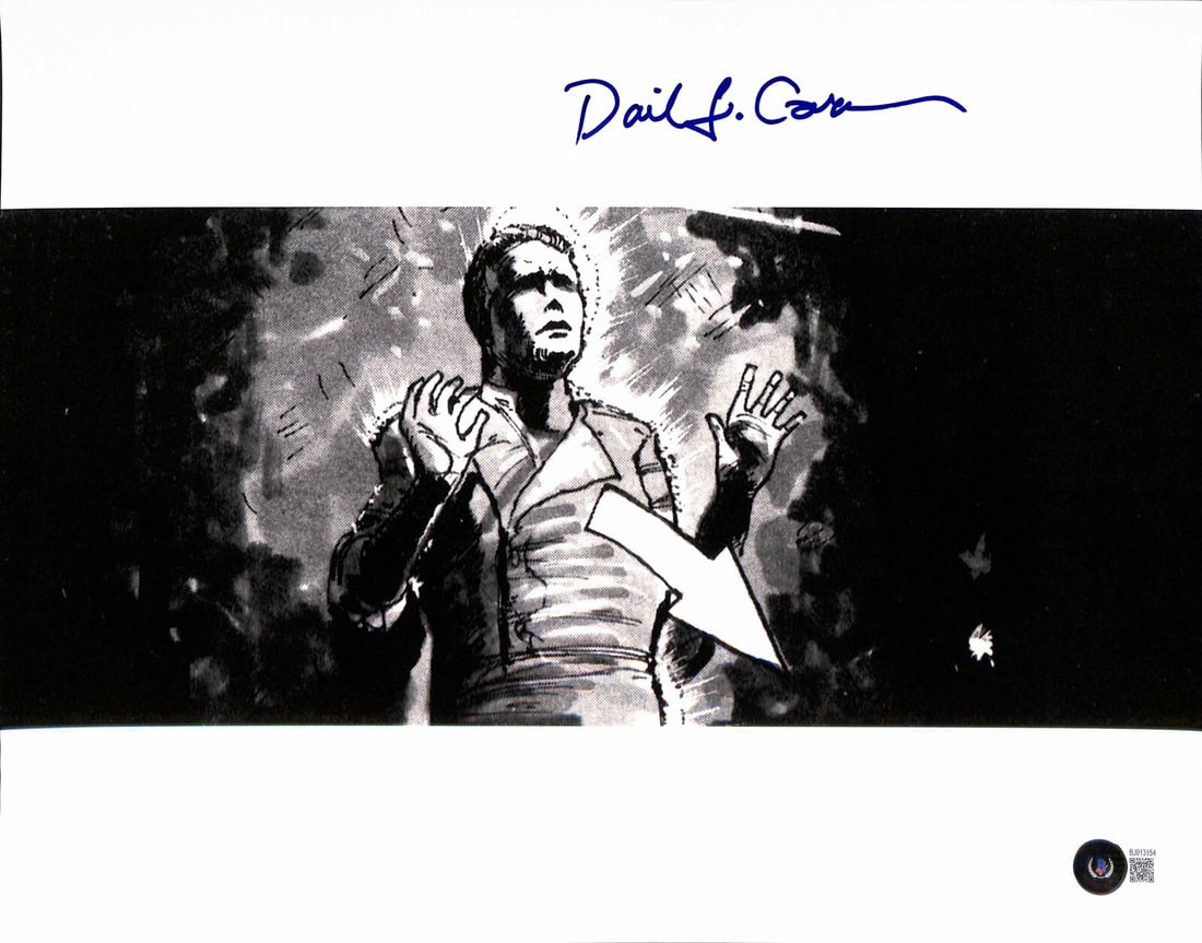 Dave Carson Signed 11x14 Han Solo Storyboard Photo Beckett Authenticated (1 of 1)