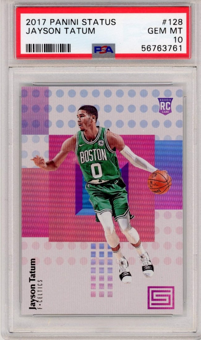 2017-18 Panini Status Jayson Tatum Rookie Card PSA 10 Gem Mint (1 of 2)