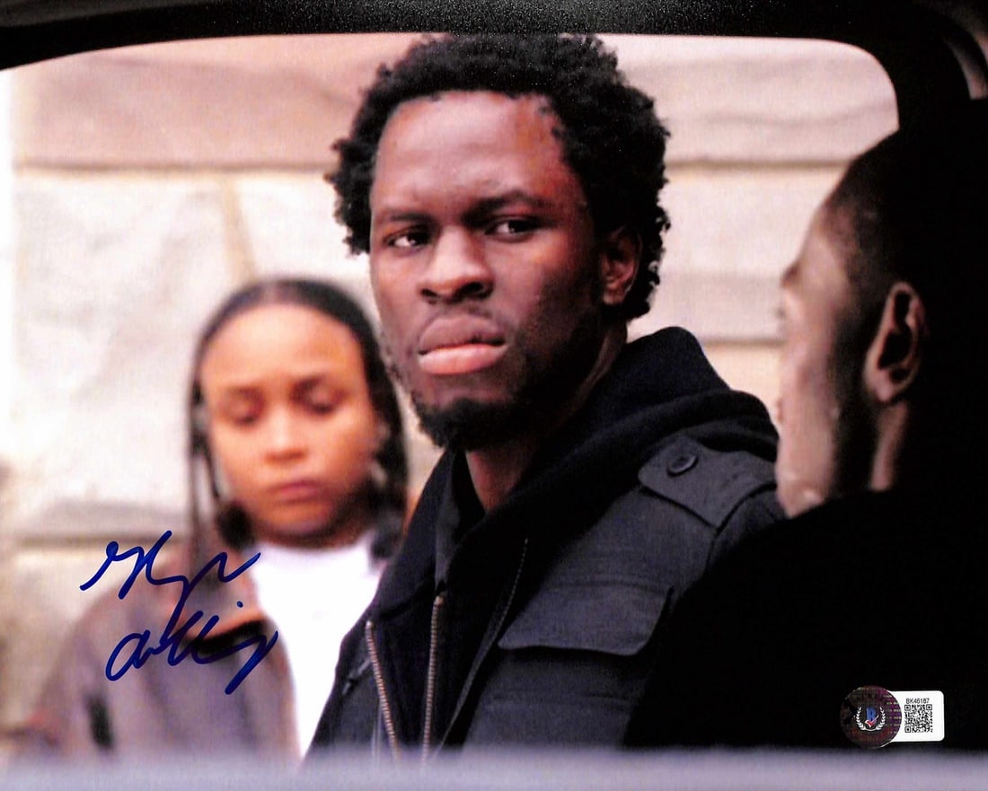 Gbenga Akinnagbe Signed 8x10 Photo Chris Partlow The Wire Beckett Certified (1 of 1)