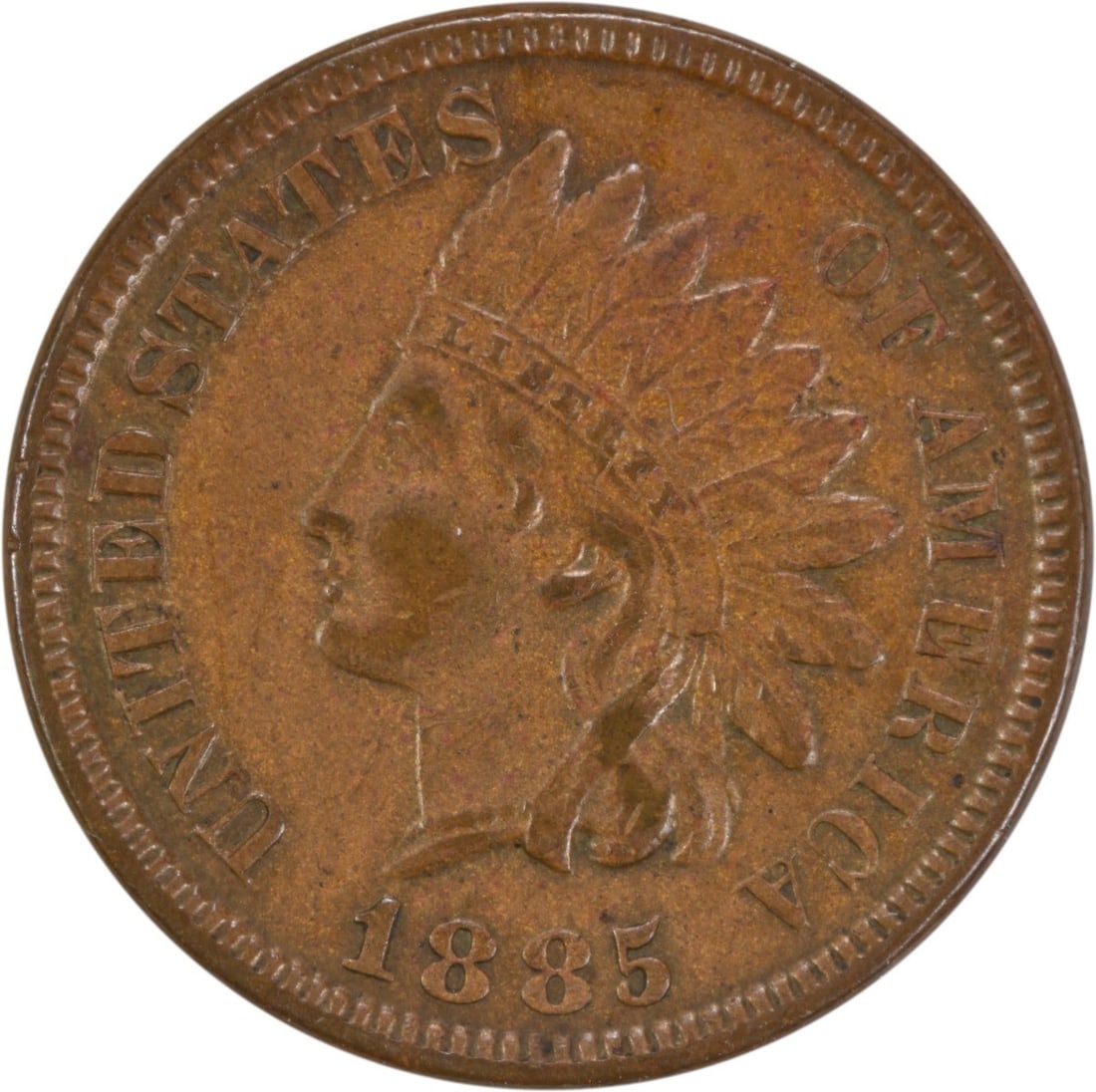 1885 Indian Head Cent EF Circulated Uncertified Philadelphia Mint (1 of 2)