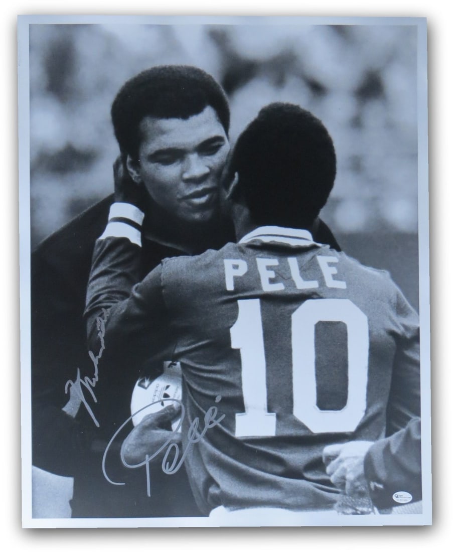 Muhammad Ali Pele Signed 16X20 Photo Autographed by Legends (1 of 3)