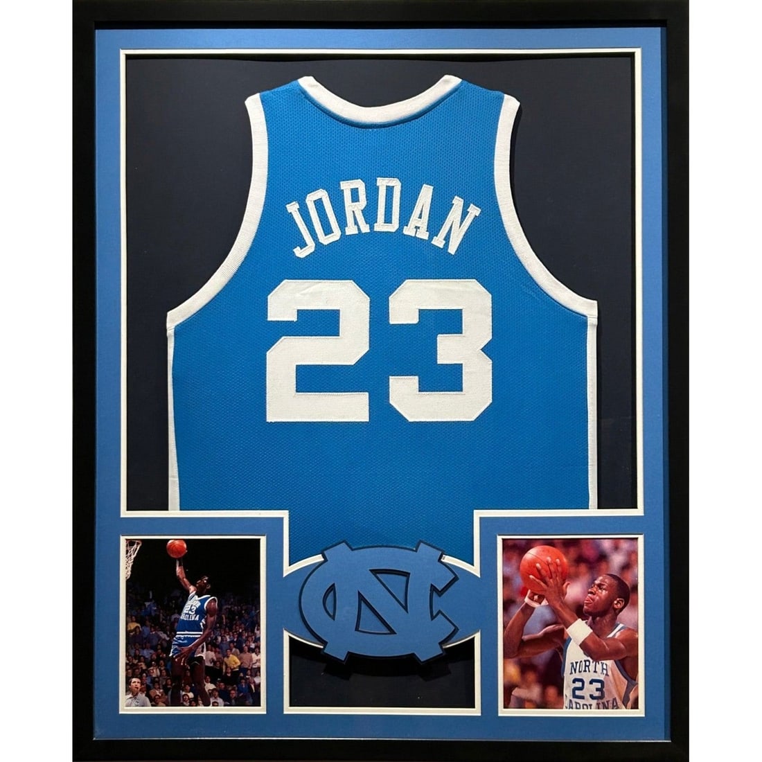 Michael Jordan Framed UNC Jersey Bulls 42x34 UV Protected (1 of 1)