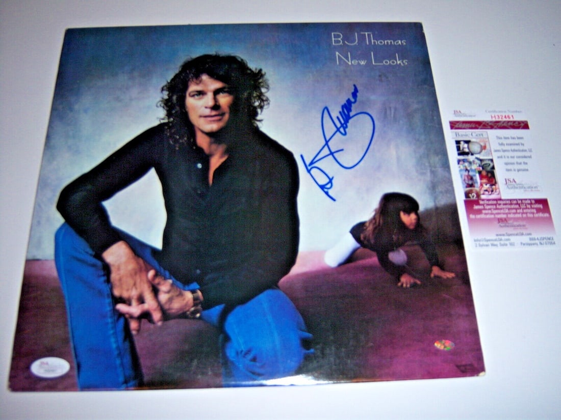 BJ Thomas Signed LP Record with JSA COA Authenticity (1 of 1)