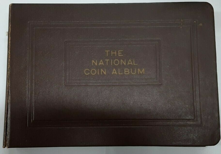 Near Complete Washington 25C Silver Coin Set 1932-1964 National Album (1 of 12)