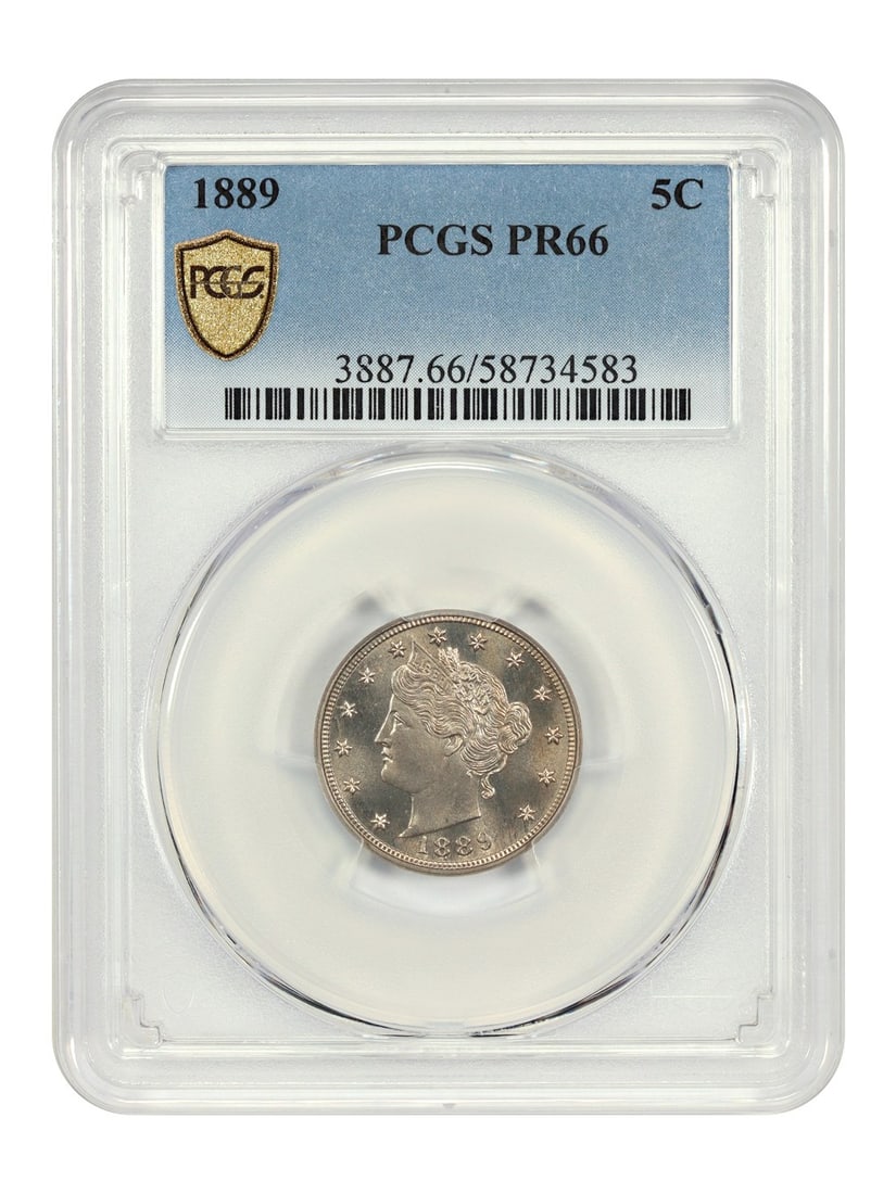 1889 Liberty Nickel 5C PCGS PR66 Uncirculated Coin (1 of 6)