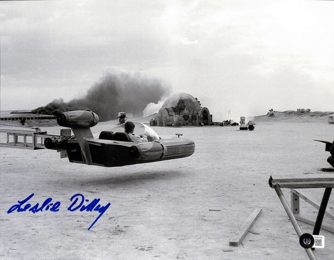 Leslie Dilley Signed Star Wars 11x14 Photo Beckett Authenticated (1 of 1)