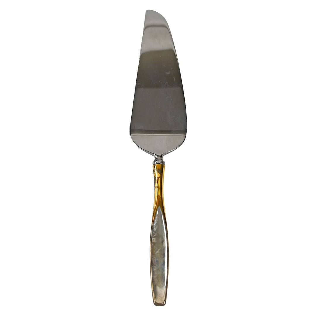 11 Inch Pie and Cake Server Ellipse Pattern by Kirk Stieff: 11 Inch Pie and Cake Server Ellipse Pattern by Kirk Stieff This is an Ellipse by Kirk Stieff pie and cake server, designed for serving cakes or pies. The server measures 11 inches in length and has a