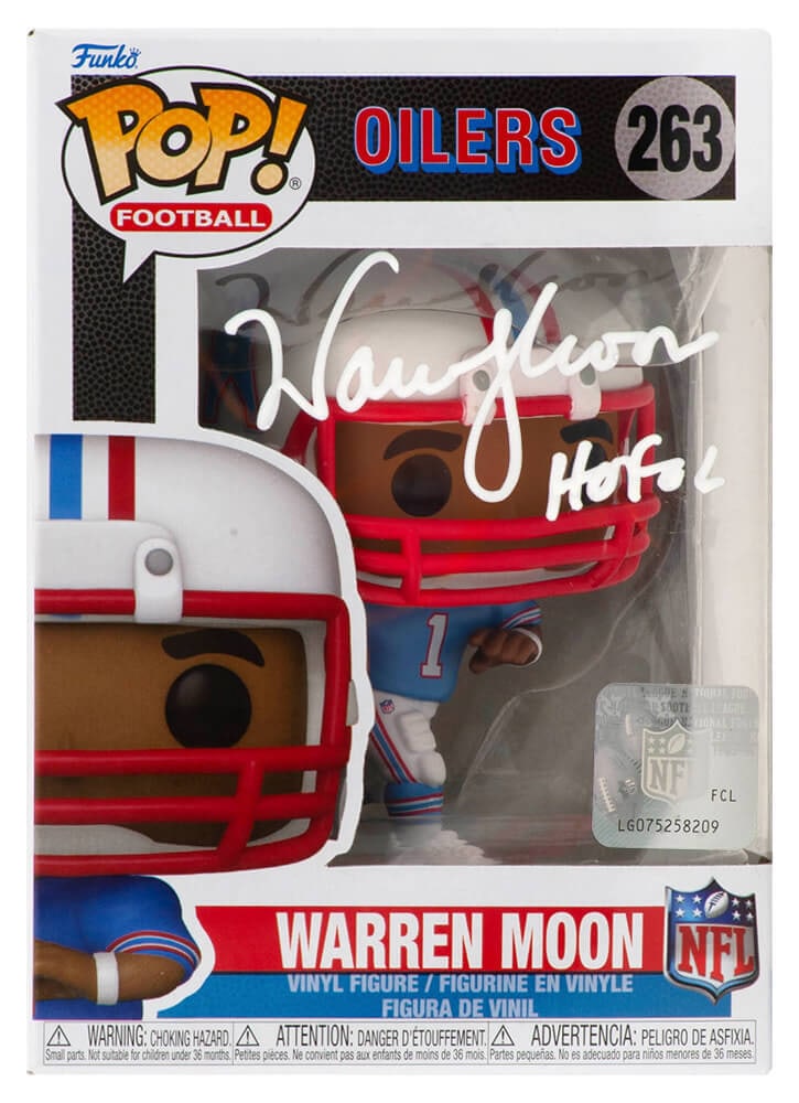 Warren Moon Signed Funko Pop Doll #263 HOF 06 Houston Oilers (1 of 1)
