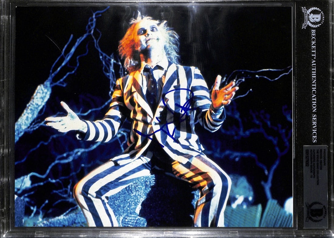 Michael Keaton Signed 8x10 Beetlejuice Photo Autographed Graded 10 Beckett (1 of 1)