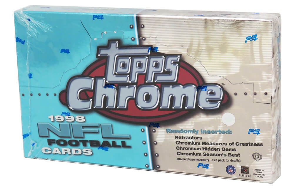 1998 Topps Chrome Football Factory Sealed Hobby Box 24 Packs Manning Moss RC Chance (1 of 2)