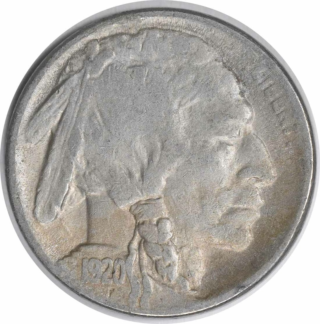 1920-S Buffalo Nickel VF Uncertified Vintage Coin 5C (1 of 2)