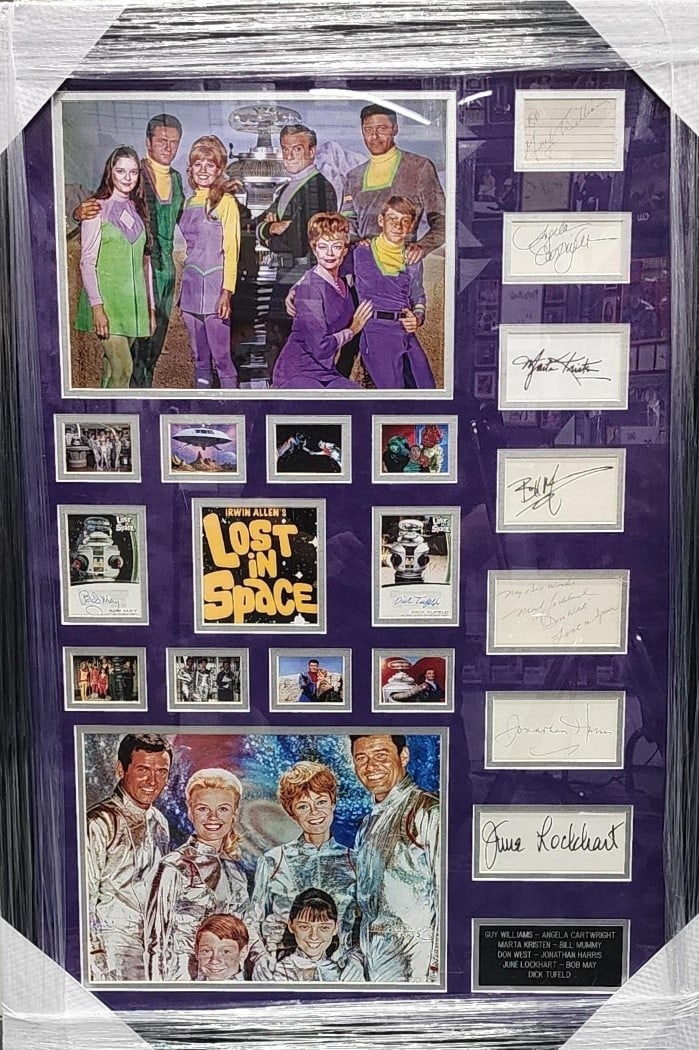 Lost In Space Cast Autographed Collage 8 Signatures Framed JSA (1 of 3)