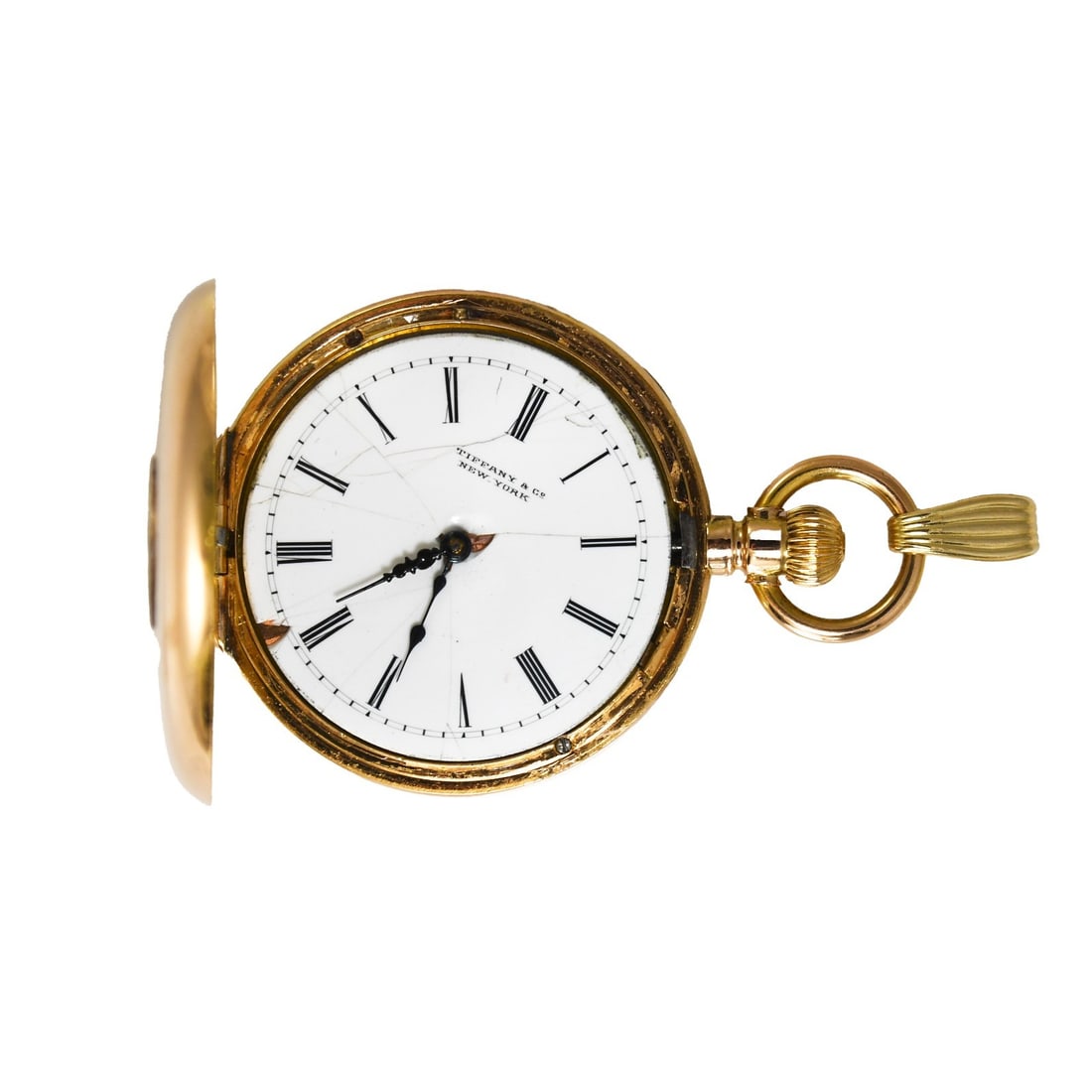 Antique 18K Yellow Gold Tiffany & Co. Demi-Hunter Pocket Watch (1 of 5)