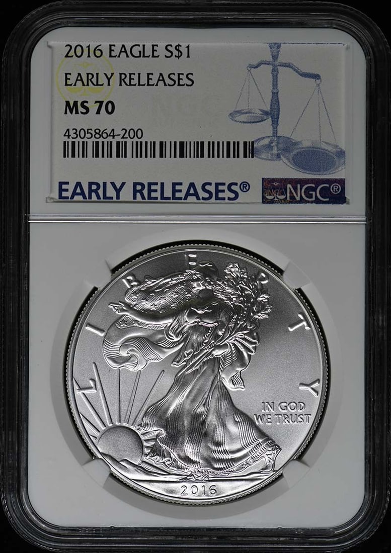 2016 Eagle Early Releases S$1 Coin NGC MS70 Certified (1 of 2)