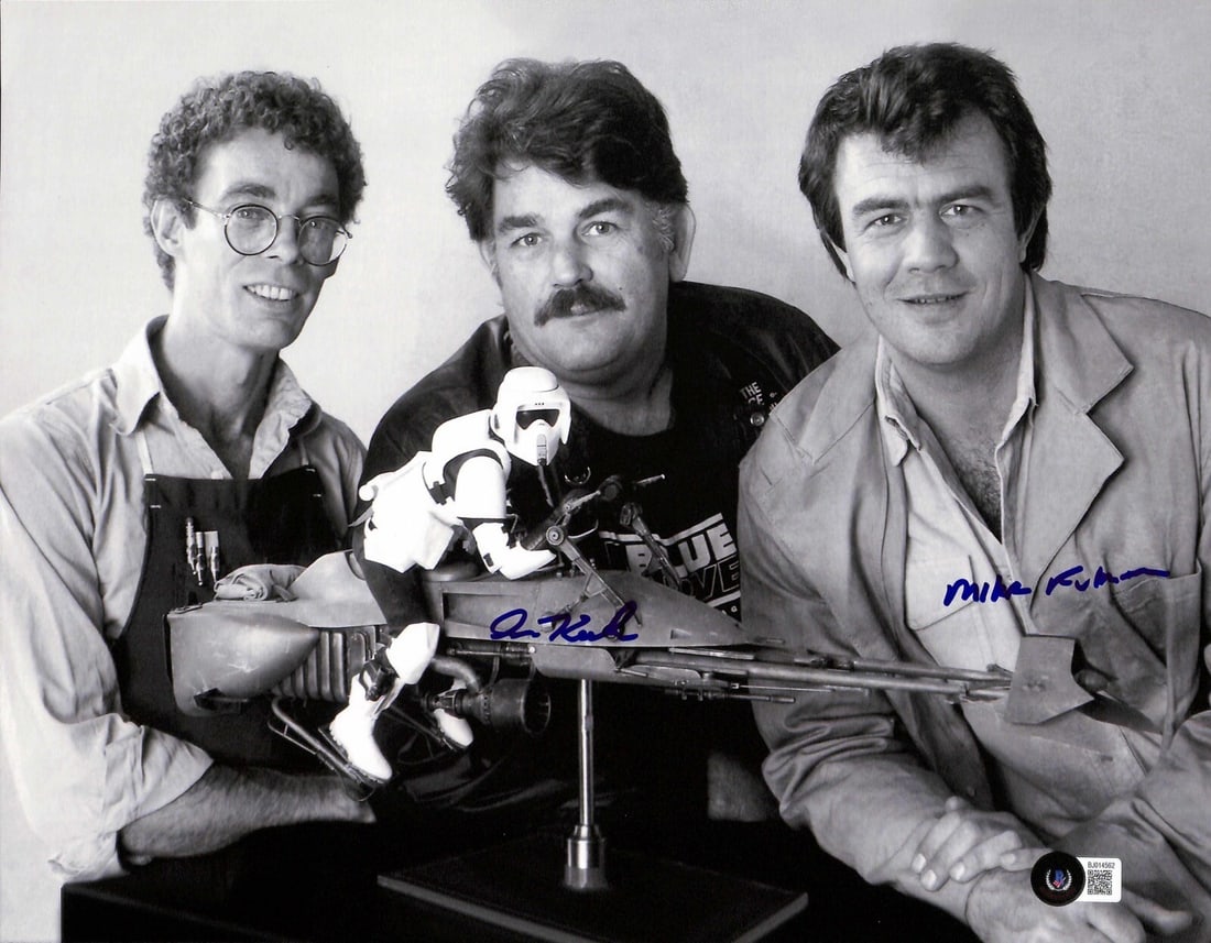 Signed 11x14 Star Wars ROTJ Speeder Bike Photo by Mike Fulmer Ira Keeler Beckett Certified (1 of 1)