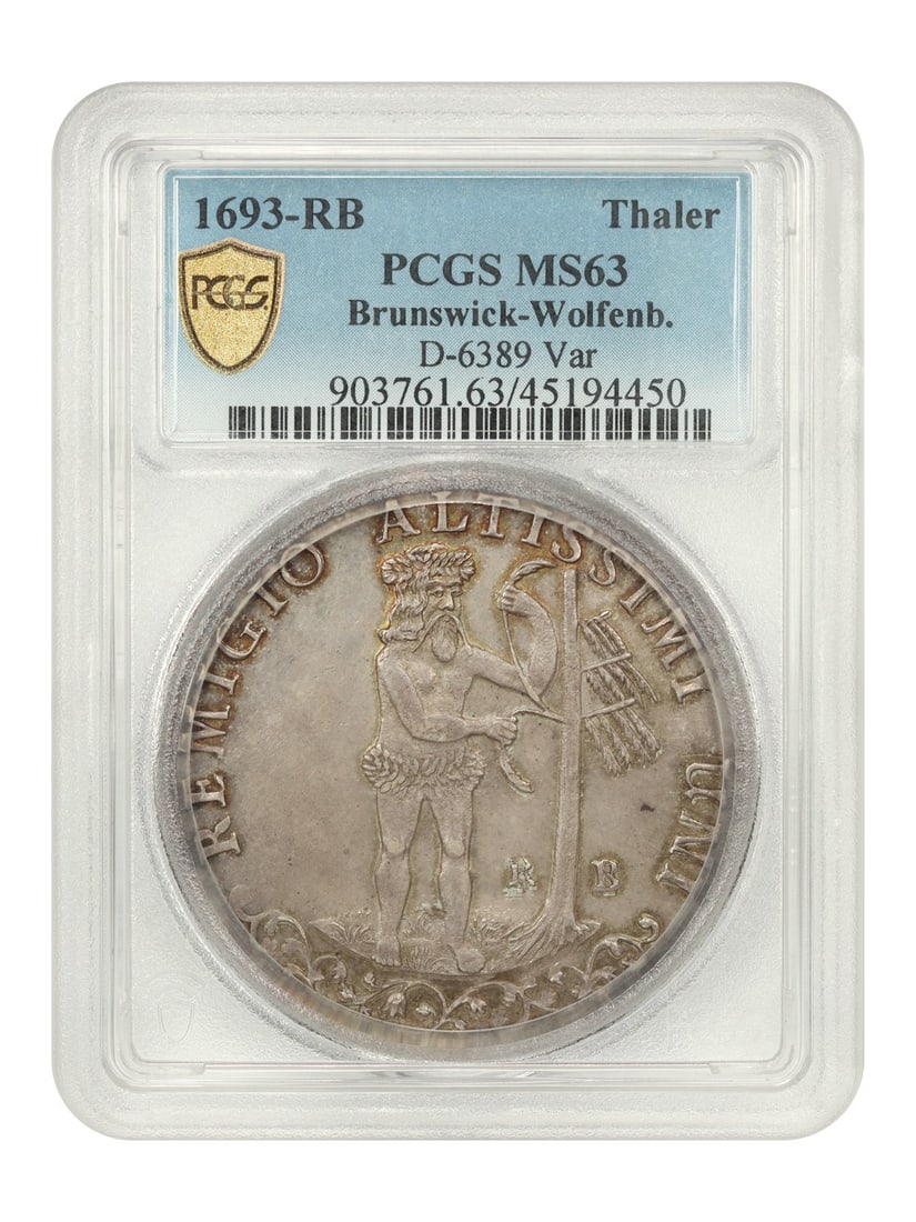 1693-RB Thaler Brunswick Wolfenbuttel Dav-6389 Rare Coin (1 of 4)