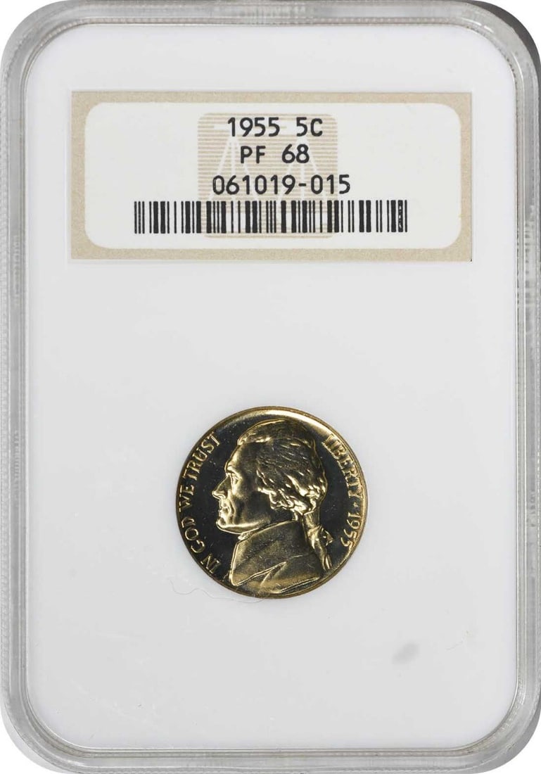 1955 Jefferson Nickel Proof PR68 NGC Uncirculated 5C (1 of 2)