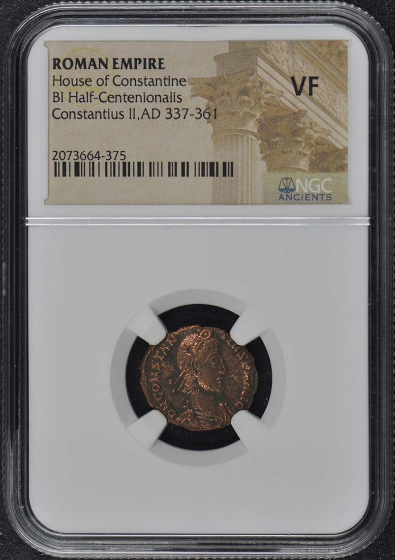 Constantius II Half-Centenionalis 337-361 AD NGC VF20 Coin (1 of 2)