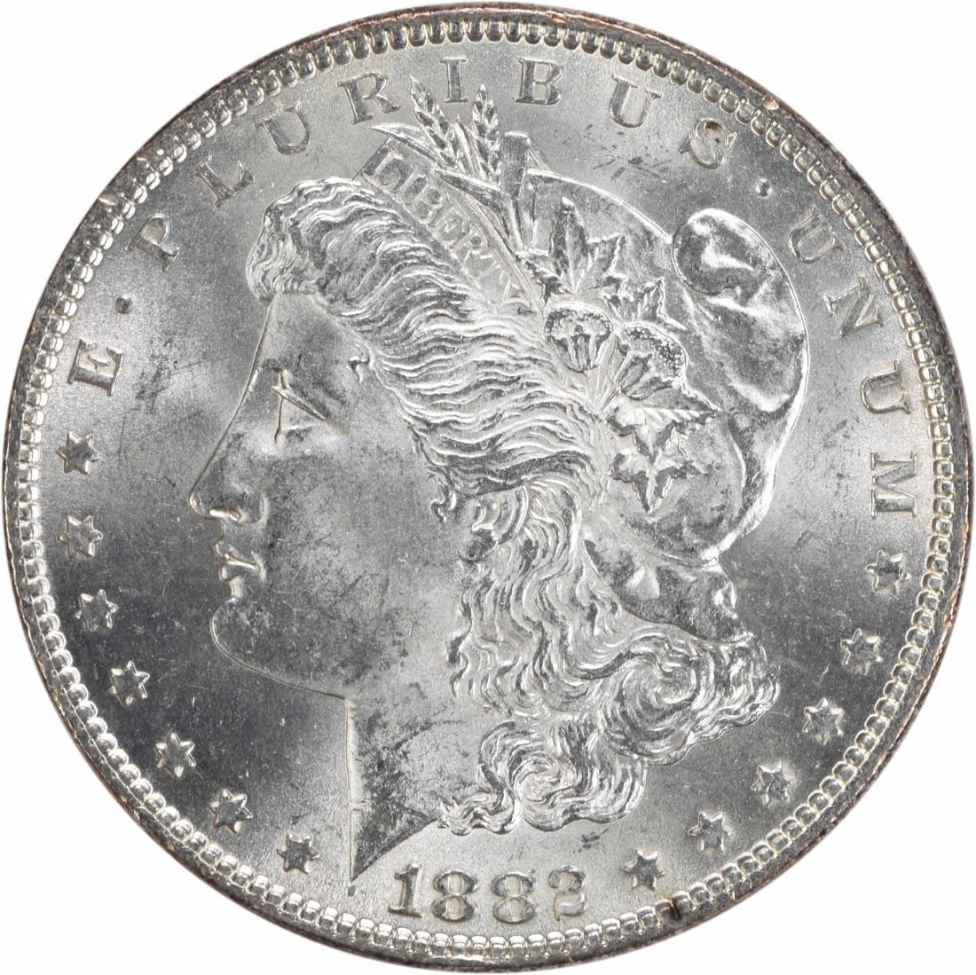 1882 Uncertified Morgan Silver Dollar Choice BU #1158 (1 of 2)