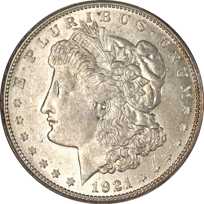 1921 San Francisco Morgan Dollar Silver VAM 1B6 Thornhead Variety Coin (1 of 2)