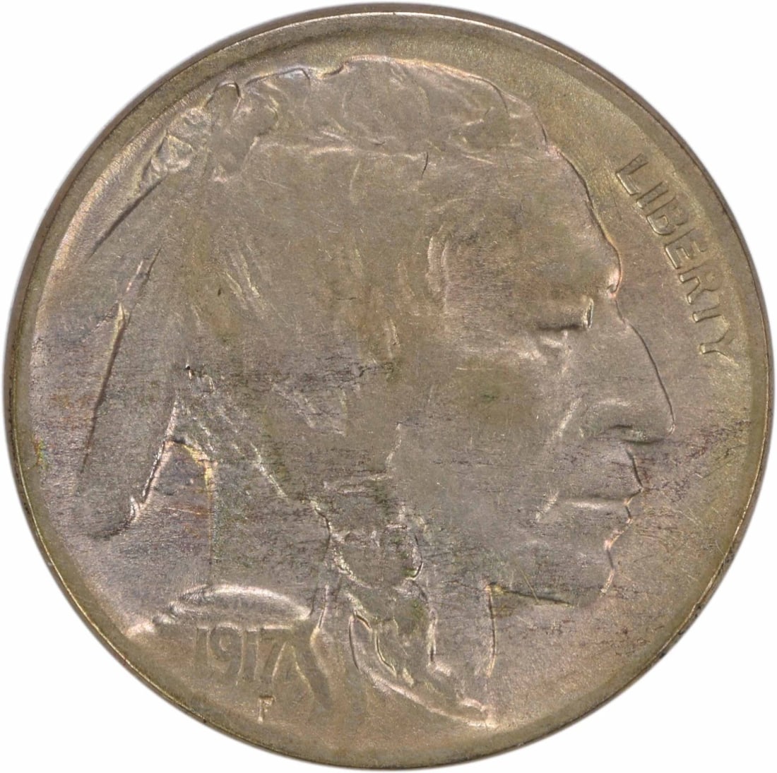 1917-D Buffalo Nickel VF Circulated Coin by James Earle Fraser: 1917-D Buffalo Nickel VF Circulated Coin by James Earle Fraser This 1917-D Buffalo Nickel is a beautiful example of American coinage designed by James Earle Fraser. With a vintage grade of VF (Very Fi