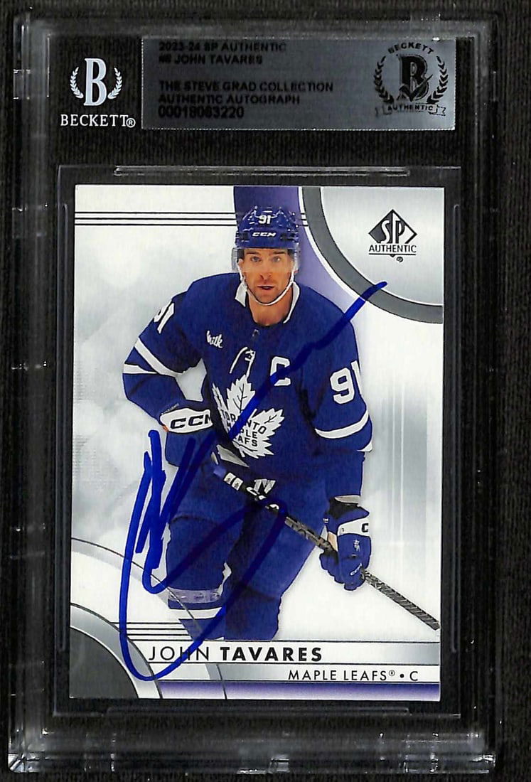 John Tavares 2023-24 SP Authentic Signed Card Beckett Authenticated (1 of 1)