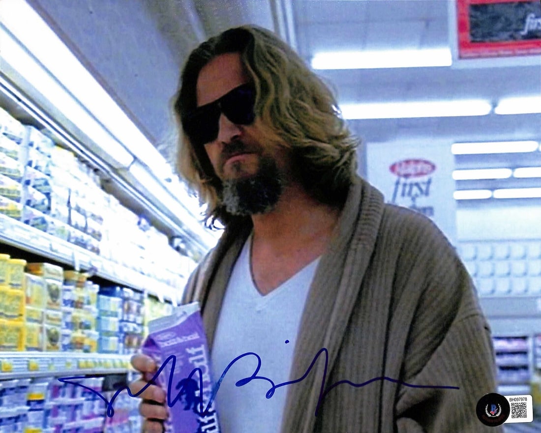 Jeff Bridges Signed 8x10 The Dude Big Lebowski Beckett Certified (1 of 1)