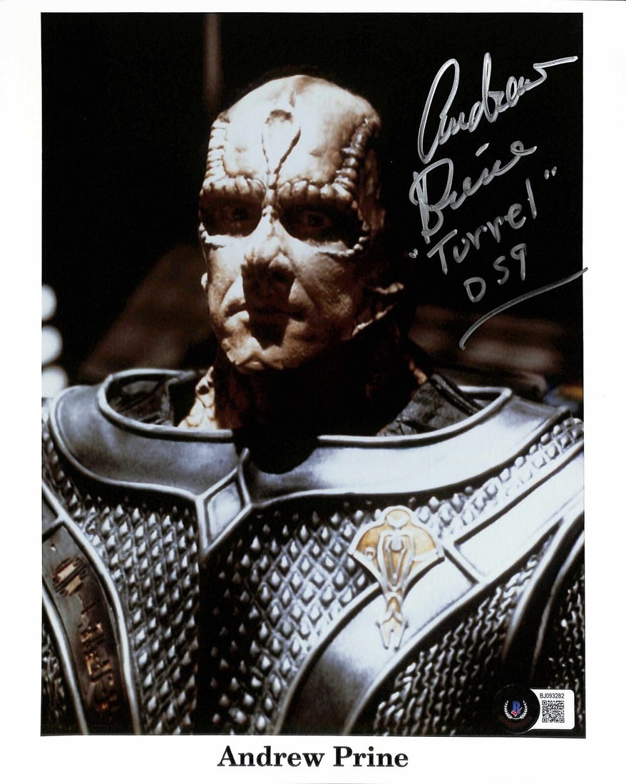 Andrew Prine Signed 8x10 Star Trek DS9 Photo Beckett Certified (1 of 1)