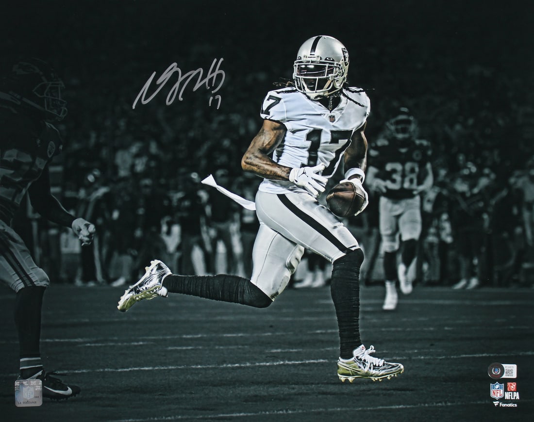 Davante Adams Signed 16x20 Raiders Photo White Jersey BAS Authenticated (1 of 1)