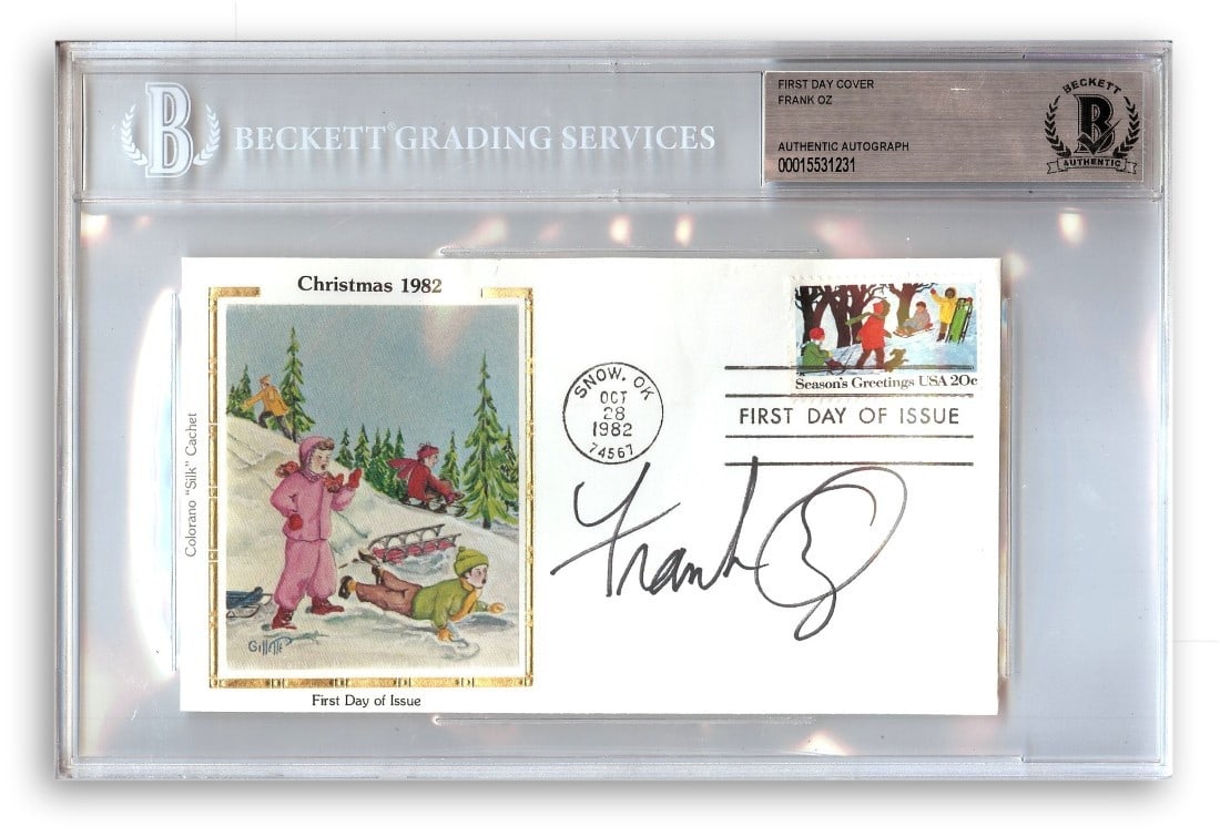 Frank Oz Yoda Signed First Day Cover Beckett Authenticated 6 x 9 (1 of 1)