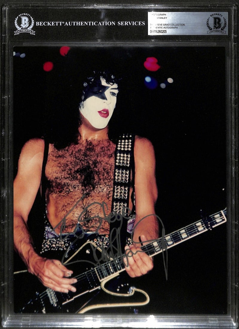 Paul Stanley Kiss Signed 8x10 Photo Inscribed To Steve Beckett Authenticated (1 of 1)
