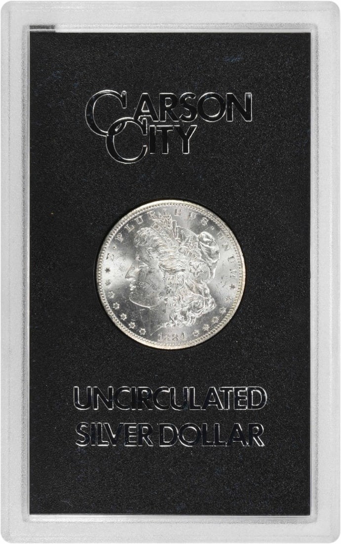 1884-CC Morgan Silver Dollar Uncirculated in GSA Holder #221 (1 of 2)