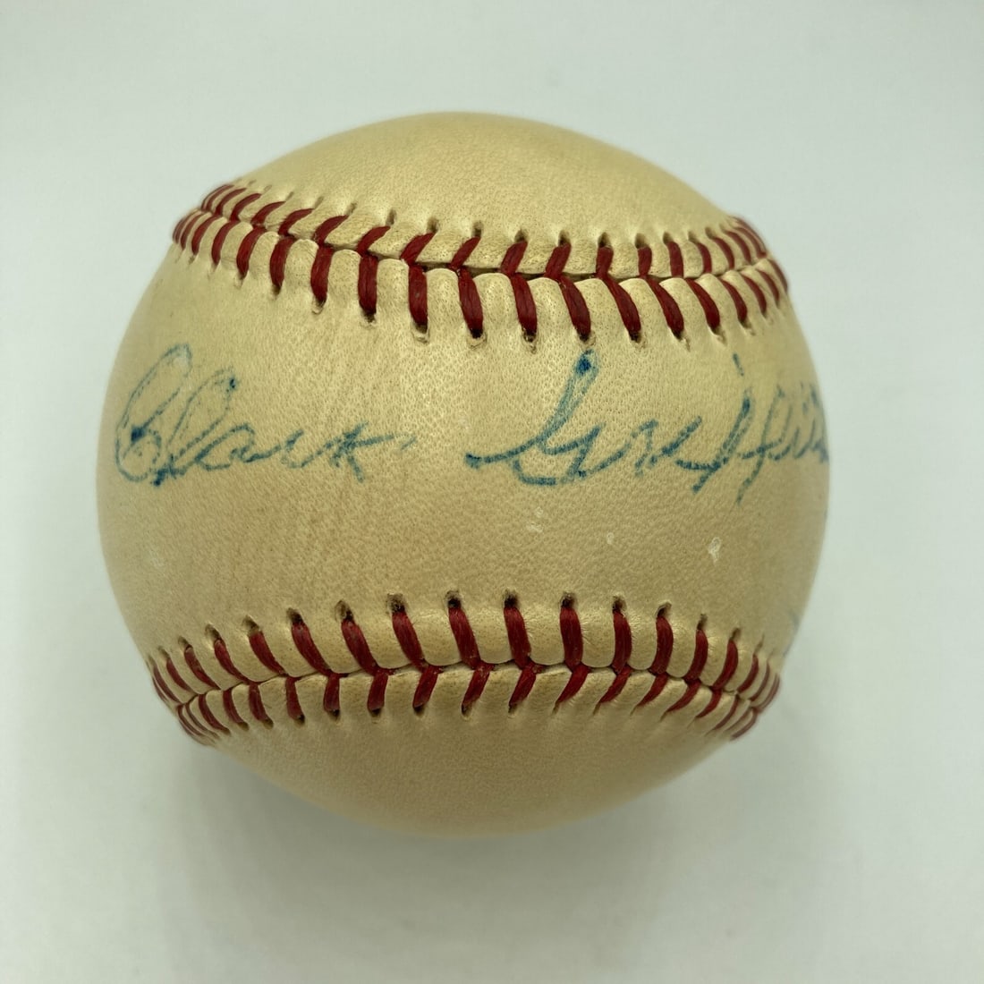 Clark Griffith Monte Irvin Signed 1940s American League Baseball JSA COA (1 of 9)