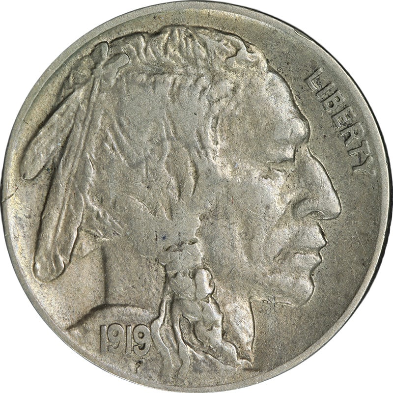 XF Plus 1919 Denver Mint Buffalo Nickel with Excellent Strike and Eye Appeal (1 of 2)