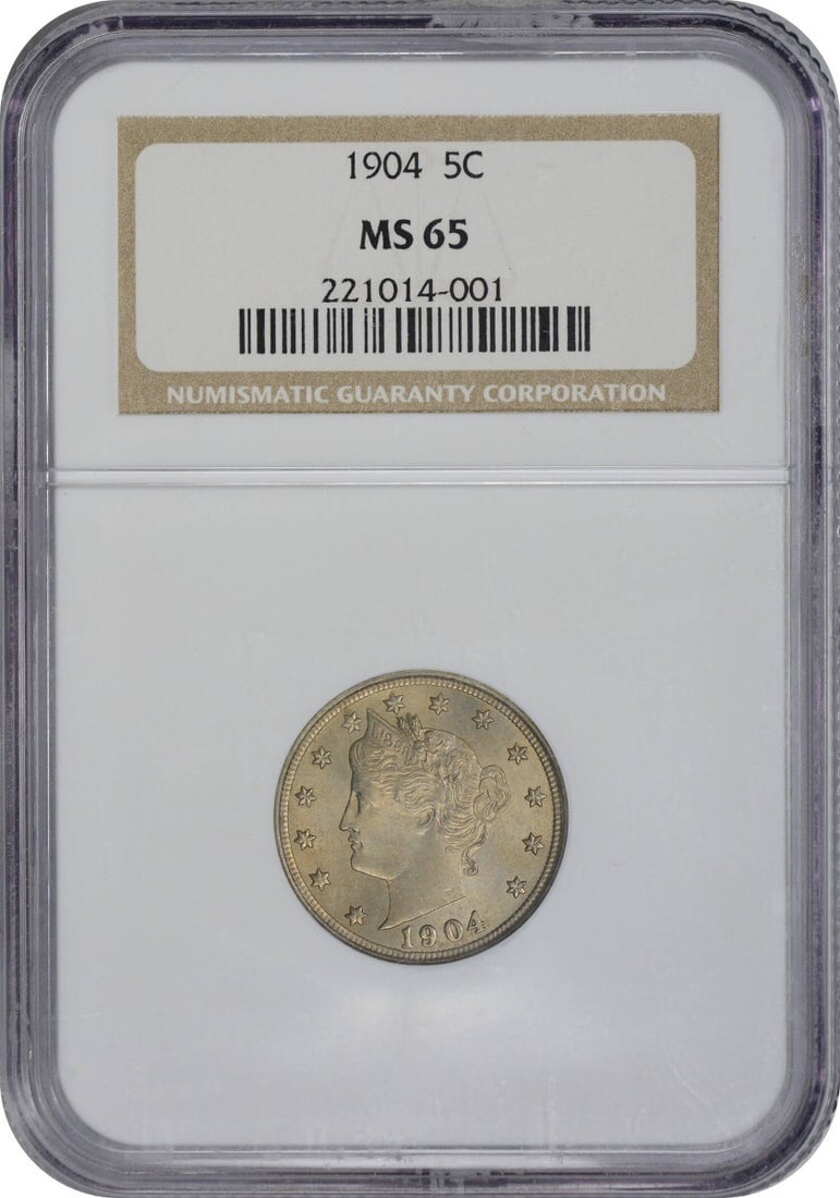 1904 Liberty Nickel NGC MS65 Uncirculated 5C Coin (1 of 3)